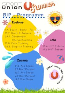 Bewegt im Park - Programm