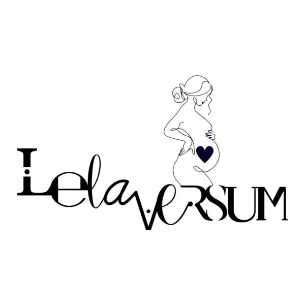 Lelaversum Schriftzug Babybauch